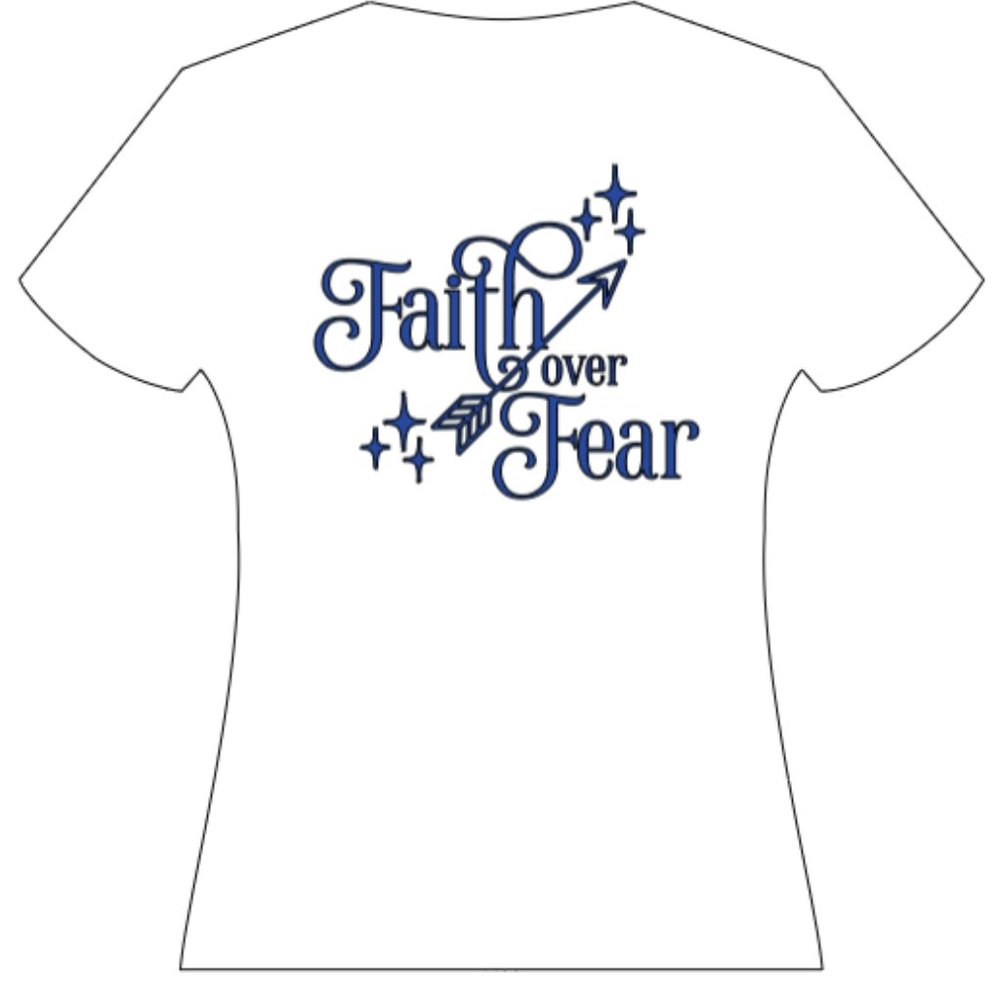 Custom-Made Faith over Fear T-Shirt - Picture 5 of 11